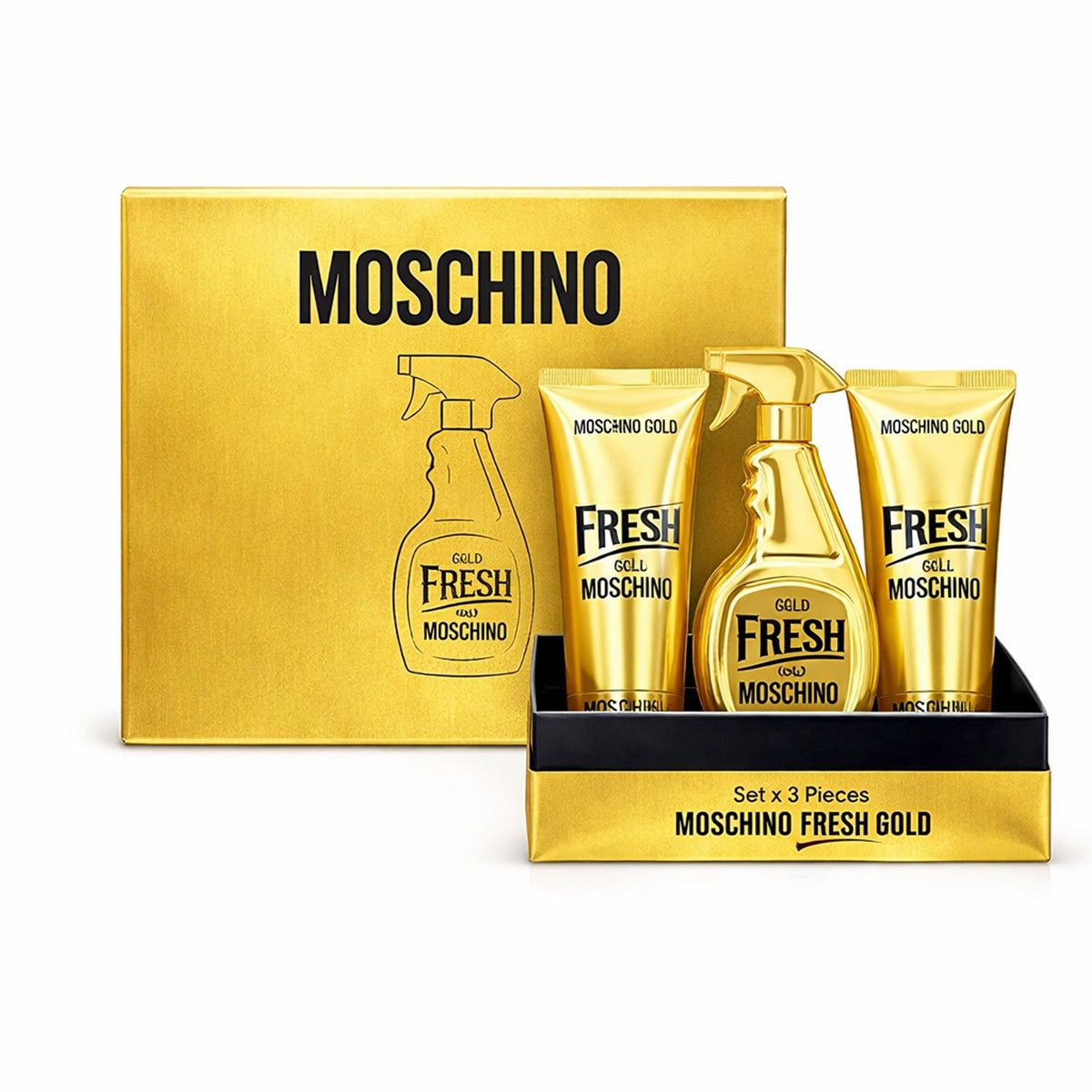 Estuche Moschino Fresh Gold x3
